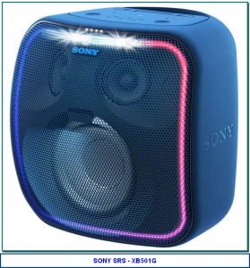 ALTAVOZ XB501G EXTRA BASS™ CON GOOGLE ASSISTANT BUILT-IN Y BLUETOOTH® El altavoz inalámbrico que responde a todos tus comandos SRSXB501GL.EU8 (1 reseña de cliente) Gracias a EXTRA BASS™ y al modo LIVE SOUND, el SRS-XB501G te permite sentir y escuchar tu música como si se tratase de un directo. Además, con Google Assistant built-in, podrás gestionar tus tareas diarias y reproducir tus canciones favoritas sin mover ni un dedo.