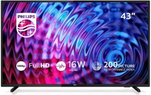 Televisor LED Full HD ultrafino. Disfruta de una mayor sencillez en una gran pantalla. El televisor Philips 5500 ofrece una resolución Full HD, un sonido nítido y una increíble experiencia de visualización. Solo tienes que enchufarlo para empezar a disfrutar de tus programas, películas y juegos con facilidad.