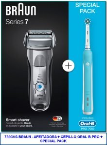 Braun Series 7 740s-7 - Afeitadora eléctrica con tecnología Wet & Dry, color negro de Braun 4,1 de 5 estrellas 386 valoraciones | 22 preguntas respondidas No disponible. Máquina de afeitar con 5 ajustes para personalizar el afeitado Afeitadora eléctrica con modo turbo y 10000 microvibraciones en cada pasada para capturar más vello, más potencia de motor donde más la necesitas, para ofrecer el afeitado más eficaz y cómodo de Braun Tecnologías patentadas ActiveLift y OptiFoil que atrapan el pelo aplastado incluso en zonas tan exigentes como el cuello Sistema de afeitado totalmente flexible para adaptarse por completo a los contornos faciales Tecnología Wet & Dry para disfrutar de un cómodo afeitado en seco o un refrescante afeitado en húmedo con espuma o gel Braun Series 7 con tecnología sónica inteligente que elimina pelo tan corto como 0,05 mm