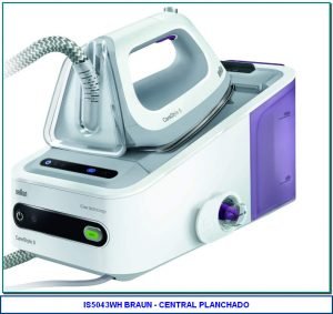 Braun Carestyle5 - Centro de planchado, 2400 w, suela bidireccional eloxal 3d, golpe de vapor 340 g/min, sistema bloqueo easylock, blanco y púrpura de Braun Hogar 4,5 de 5 estrellas 232 valoraciones | 32 preguntas respondidas Precio: 218,41 € Envío GRATIS. Ver detalles Precio final del producto Financiación: Paga en 4 cuotas. Ver detalles Nuevos (3) desde 218,41 € + Envío gratis Nombre de estilo: Con sistema de fijación Con sistema de fijación 218,41 € Sin sistema de fijación 186,00 € Tecnología iCare: proteje tus prendas con una temperatura segura para un planchado más rápido y sencillo La suela bidireccional Eloxal 3D permite planchar en todas las direcciones y sin obstáculos Flujo de vapor 120 g/min Golpe de vapor de hasta 340 g/min 6 bares de presión