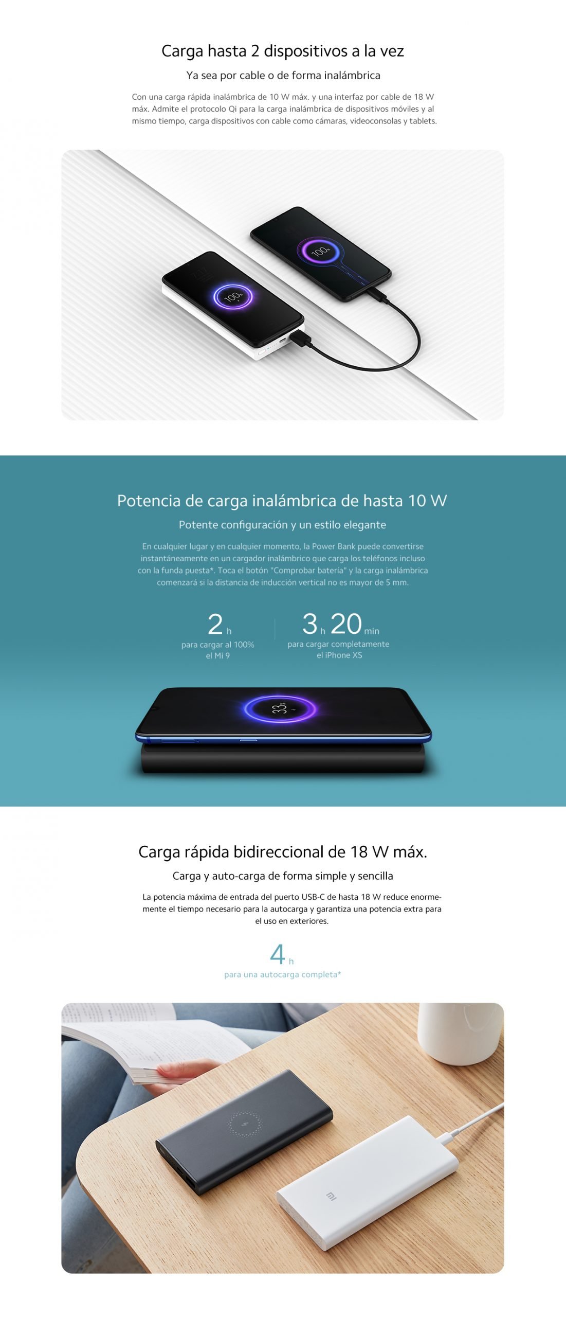 10000mAh Mi Wireless Power Bank Essential