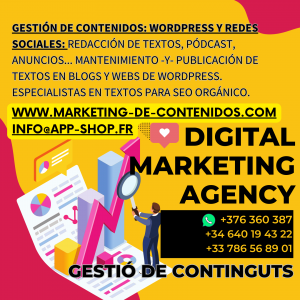 A MARKETING DE CONTINGUTS ANDORRA, combinem SEO, desenvolupament web i estratègia multicanal per arribar a més del 90% dels usuaris d’internet.